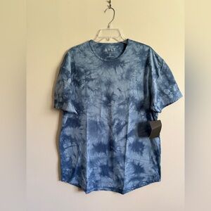 BYLT Cloud Dye Tee Mens XL Short Sleeve Tie Dye T-Shirt 100% Cotton Blue Gym